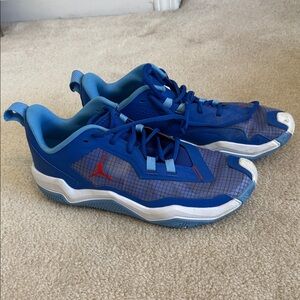 Jordan One Take 4 Sneakers mens 10.5 in Blue and Red